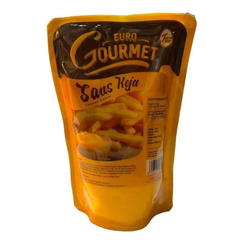 

Saos Keju Euro Gourmet 500gr/ Saos Keju Kemasan/ Saos Keju Gourmet