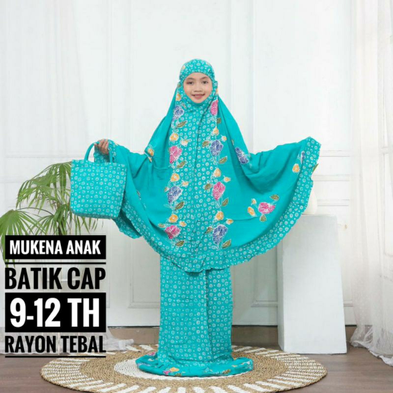 Mukena Anak Rayon Mukena Batik Cap Pekalongan