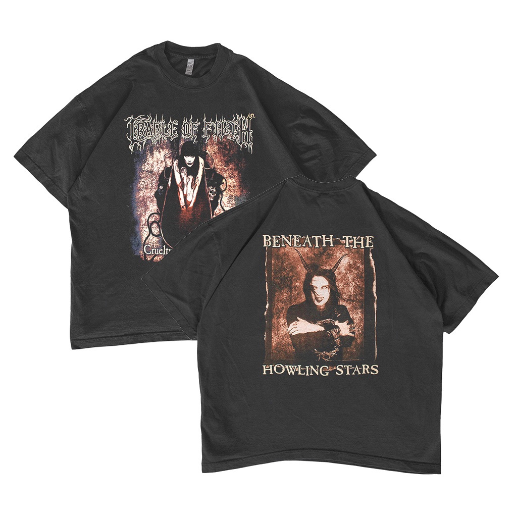 Cradle of Filth Oversized T-shirt Vintage Style Baju Band