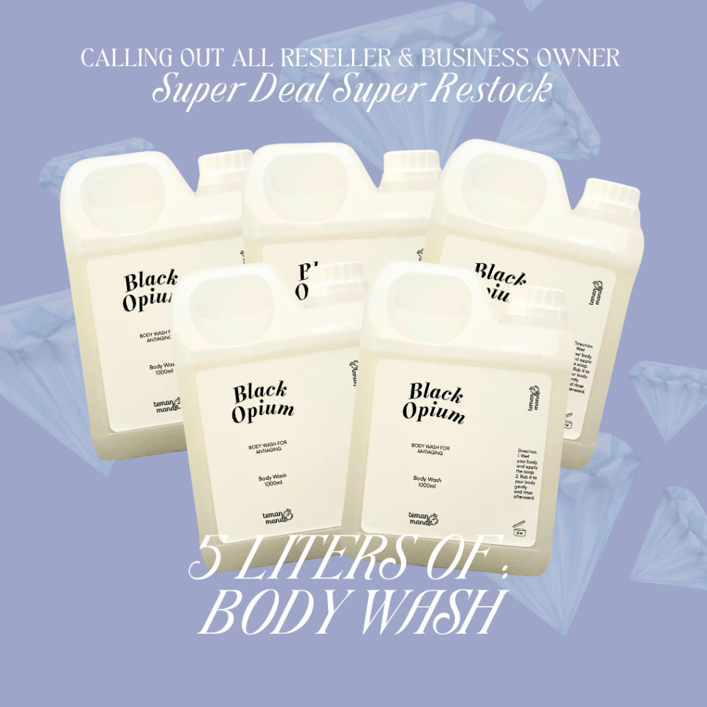 Body Wash 5L 5 Liter Teman Mandi | Sabun Mandi Premium Literan