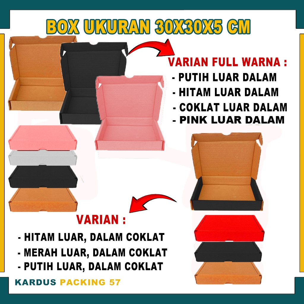 

Box 30x30x5 / Box Hampers / Kotak Kado / Kardus Baju