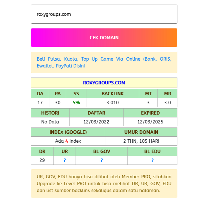 Dijual Blog roxygroups.com siap untuk daftar adsense plus bonus