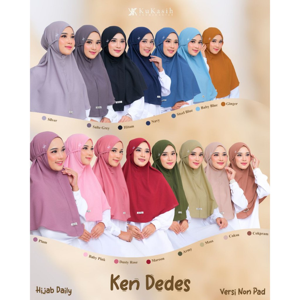 Hijab / Bergo / Khimar Kendedes by Kukasih