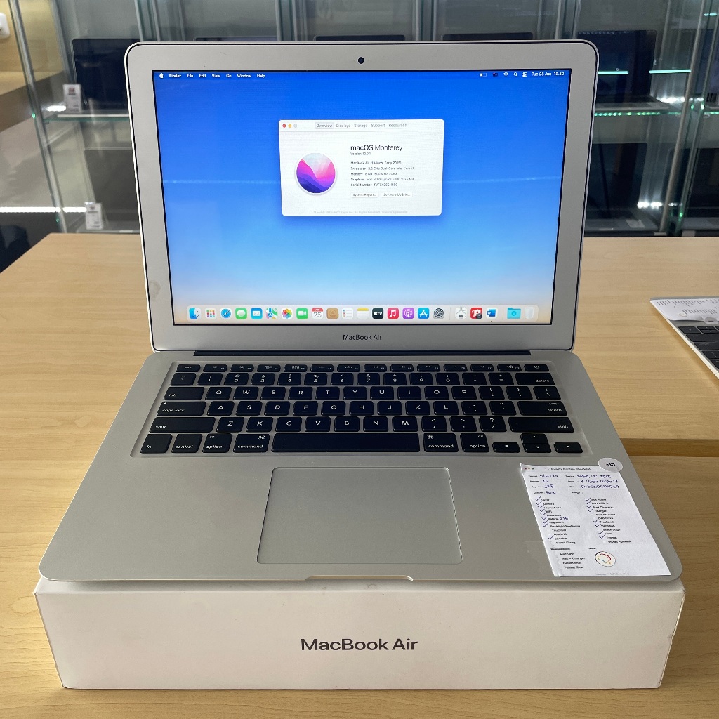 APPLE MacBook Air 13 Inch 2015 (Intel Core i3/i5/i7) FREE APLIKASI GARANSI 100HR