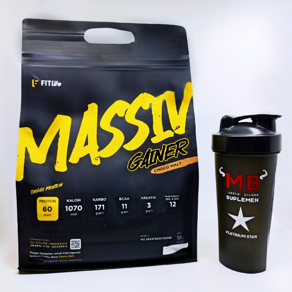 Massiv Gainer Fitlife 5 lbs Massive Mass Protein Fit Life 5lbs 5lb 12 lb MPro WPro Concentrate Isola