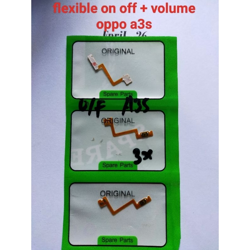 FLEXIBEL ON OFF OPPO A3S / FLEXIBLE ON OFF OPPO A3S