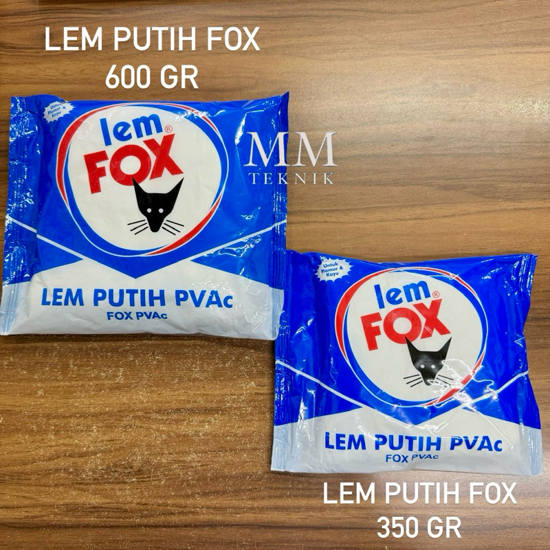 

GROSIR Lem Putih PVAc FOX 600gr & 350gr Fox Bungkus Biru