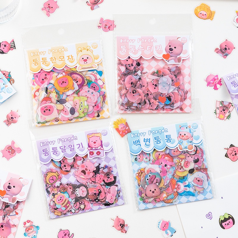 

Stiker DIY Loopy Pororo Costum Stiker Pack isi 100pcs Stiker Decor Loopy Import