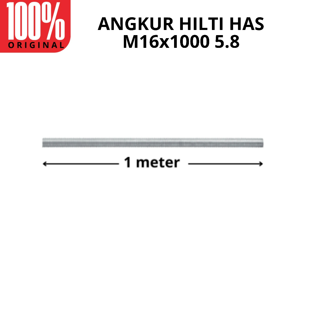 HILTI HAS 5.8 M16x1000 Threaded Rod | Asdrat HILTI