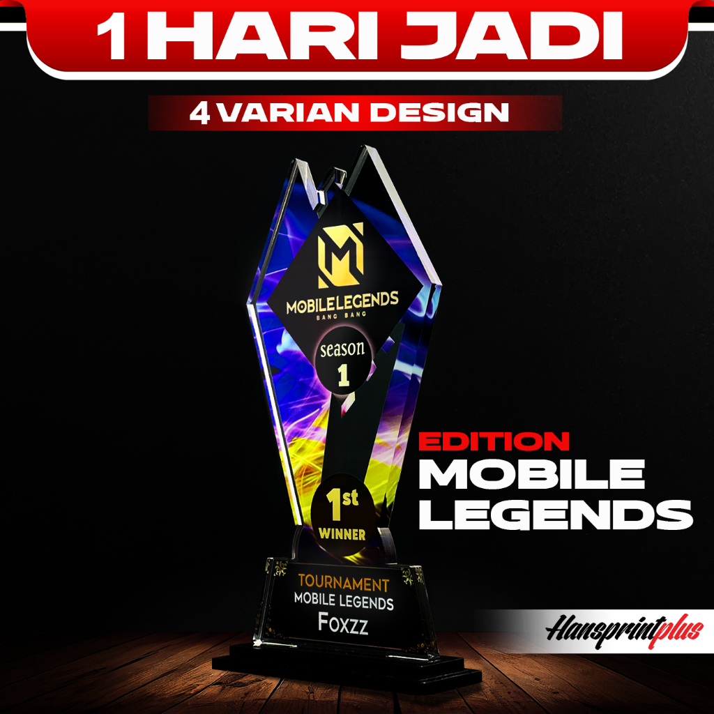 [NEW] Trophy Akrilik Mobile Legends Custom FREE DESIGN