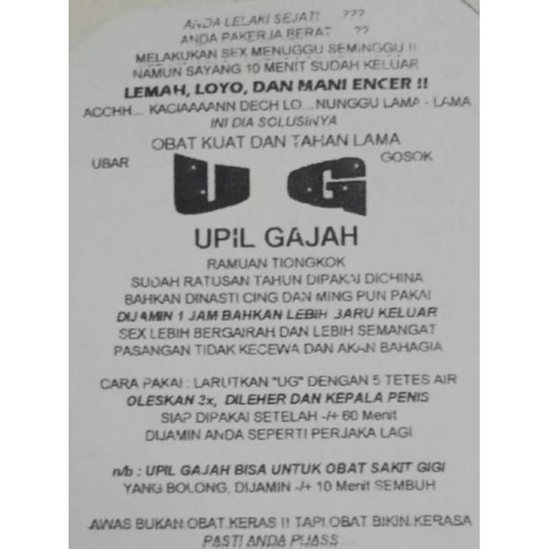 upil gajah produk herbal asal tiongkok harga 6s@set isi3pers@set