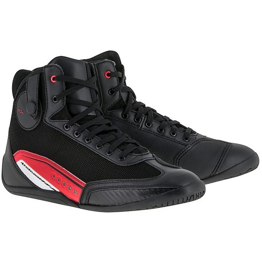 Alpinestars AST-1 Riding Shoes Black Red