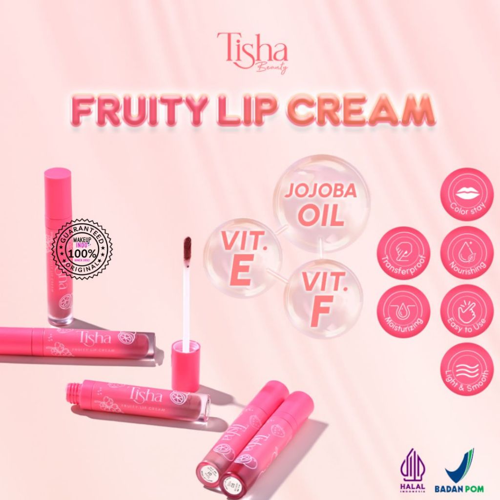 Tisha Fruity Lip Cream - Smudge Resistant | Matte | Lip Stick