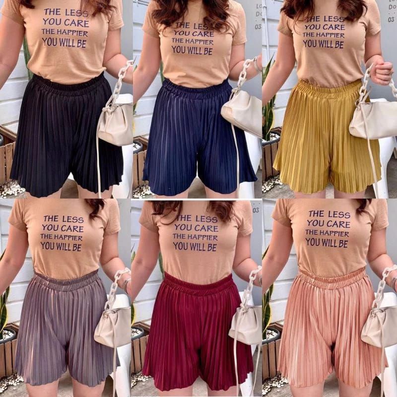 [KEVINSTORE] Celana Pendek Jumbo Plisket Wanita.