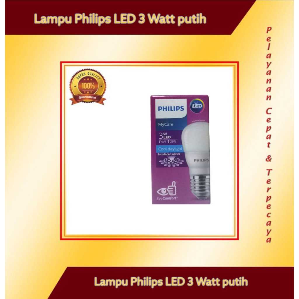 Lampu Philips Led 3 watt putih