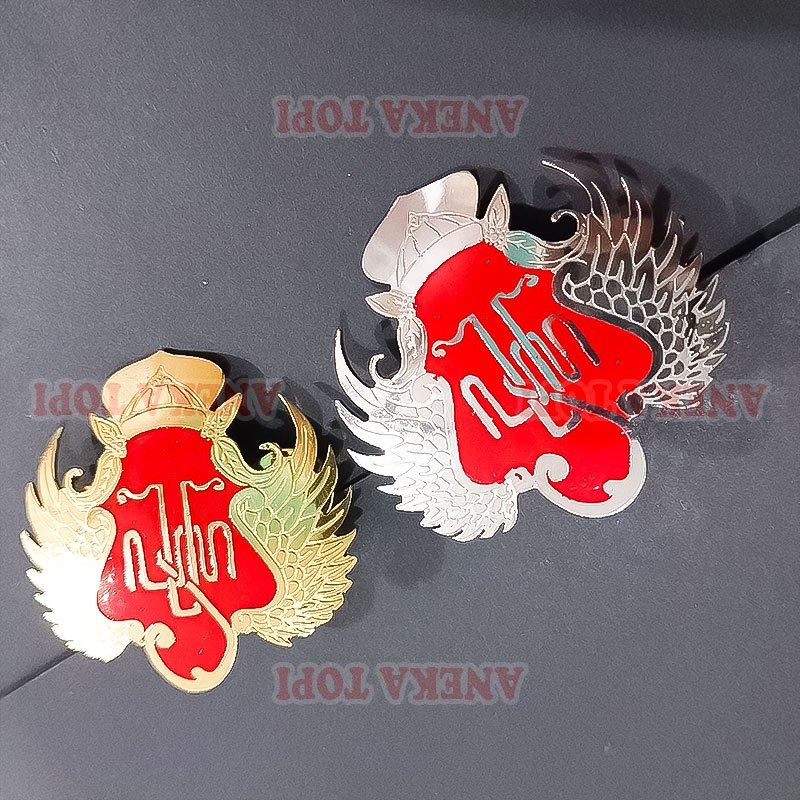 Pin Bros Logo Keraton Yogya 3.5 Cm Pin Keraton Jogjakarta Gold dan Silver - Aneka Topi