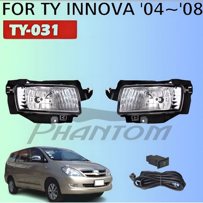 FOG LAMP FOGLAMP LAMPU KABUT LAMPU LED DRL TY-03 INNOVA INOVA LAMA OLD 2004 2005 sd 2008