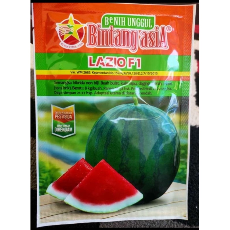 BENIH SEMANGKA NON BIJI LAZIO 20 GRAM - BIBIT SEMANGKA TANPA BIJI/TB BINTANG ASIA RENAME SEMANGKA NA