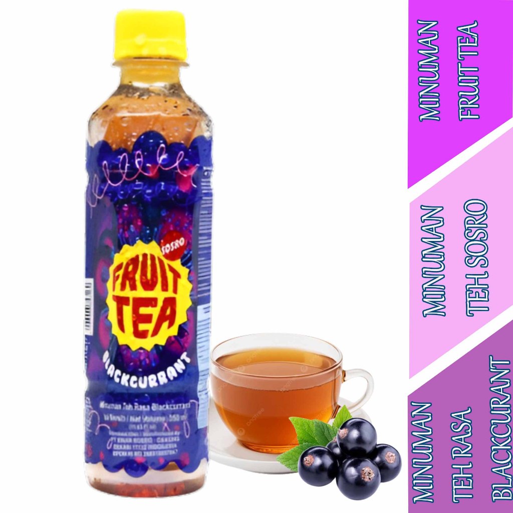 

Teh Rasa Blackcurrant - Fruit Tea Sosro - Minuman Teh Kemasan Botol - 350ml