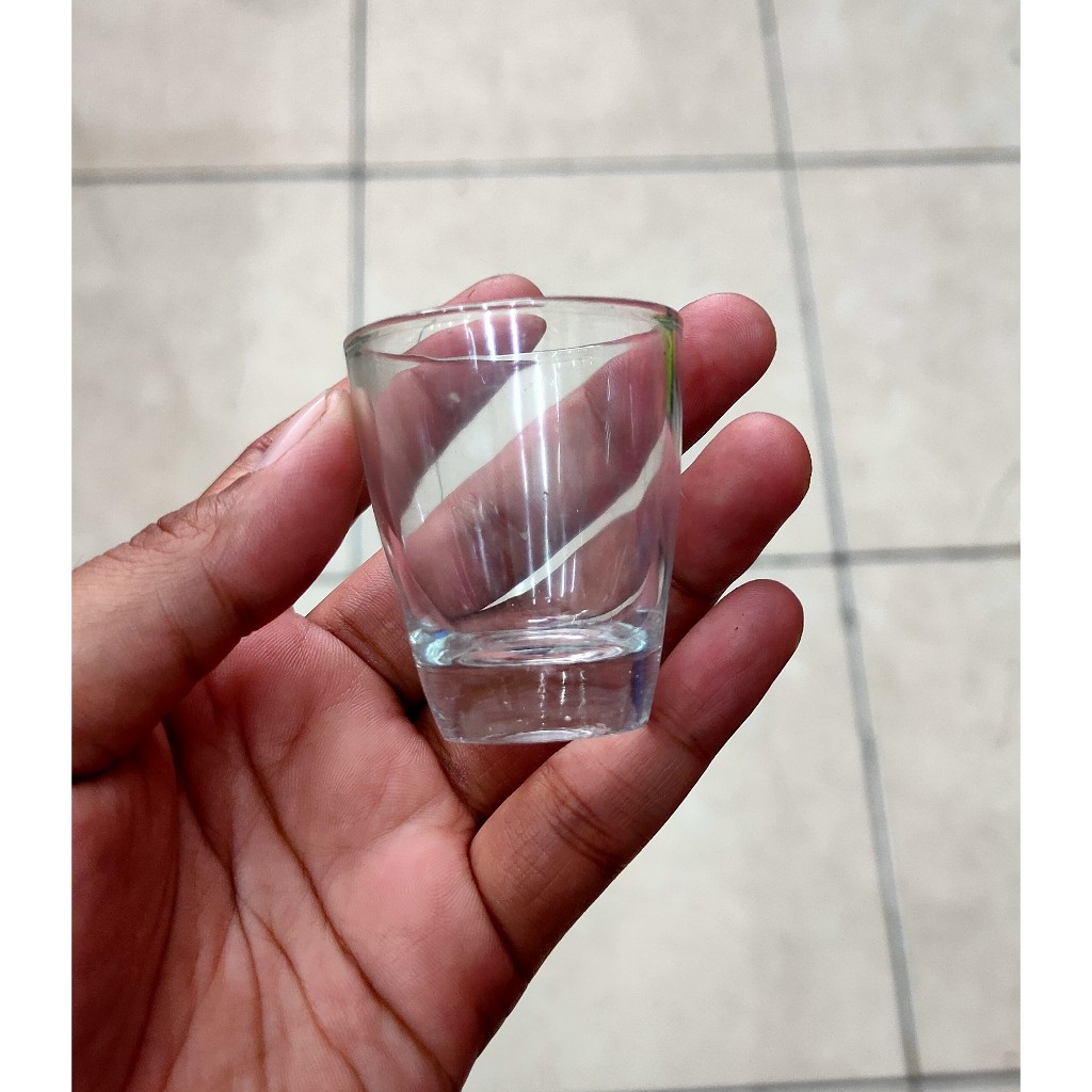 Gelas Sloki Kaca / Gelas Kecil / Gelas Soju / Gelas Mini Ukuran 50ml 1Lusin