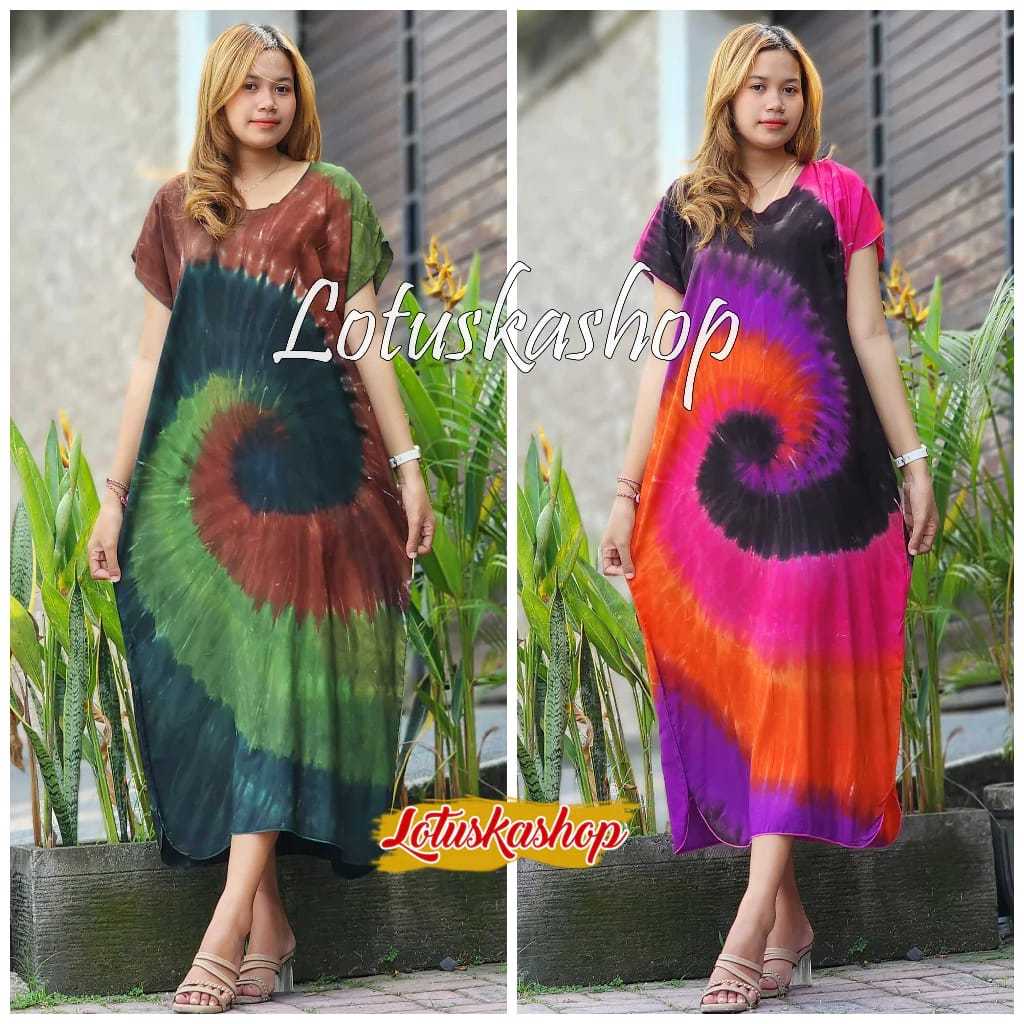 Daster PelangiJumbo Spiral Panjang Bali