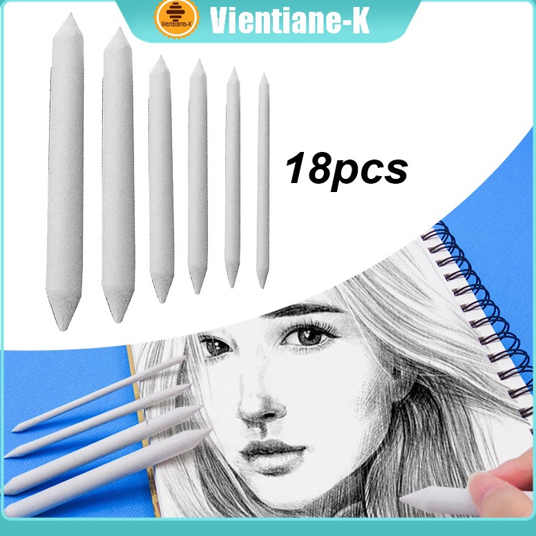 

Paper Stump 18pcs Paper Pencil Art Product Perlengkapan Lukisan Sketsa t O2L8