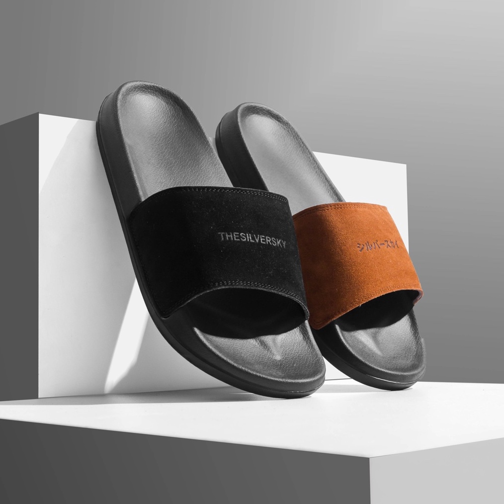 KODE Y58H Thesilversky Suede Premium Slide Sandal