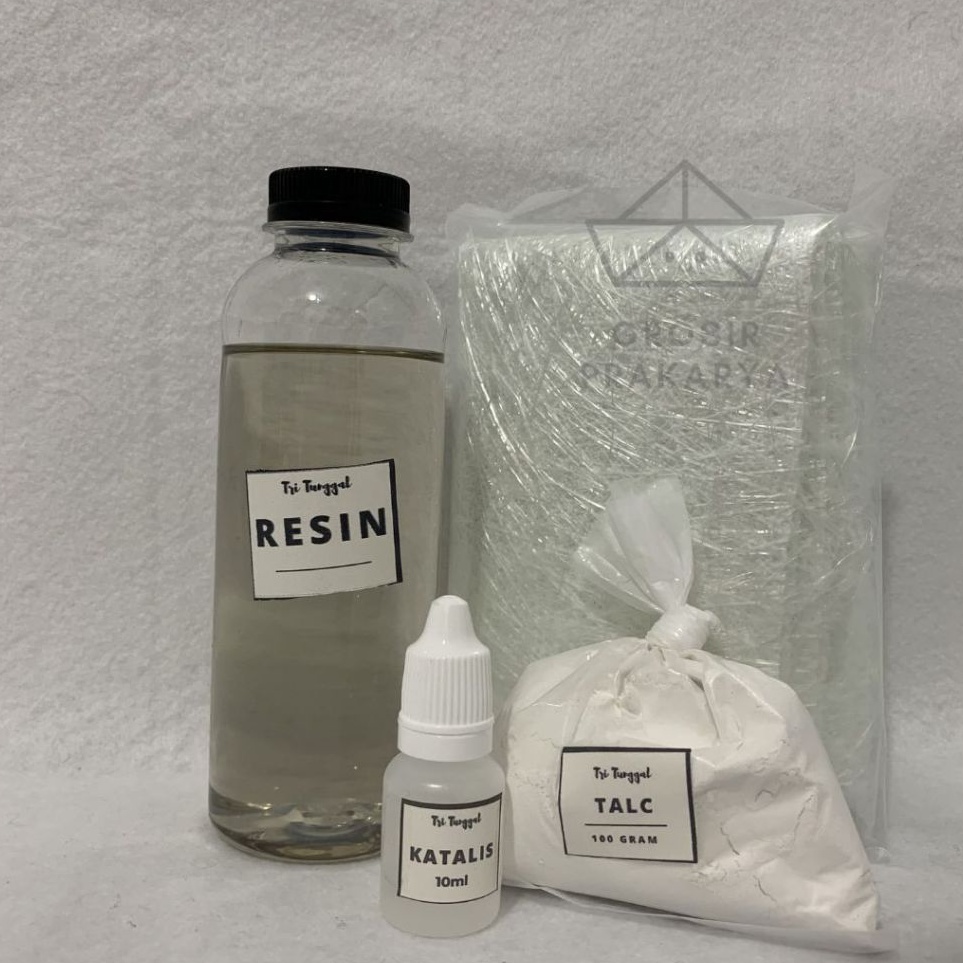 

PAKET RESIN 25gr Premium Bening Clear Paketan Katalis Kerajinan catalis hardener lengkap mika plastik fiber acrylic diy prakarya strand kerajinan craft mat jushi talc polyester tambal talek matt Resine Recin Catalis Mika Resinnn Grosir Prakarya Malang h
