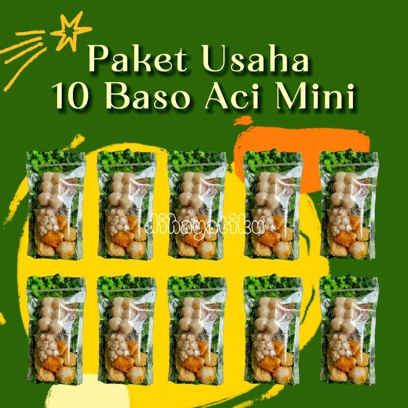 

paket reseller 10 pcs Baso Aci Mini/paket 10 pcs baso aci lebih hemat