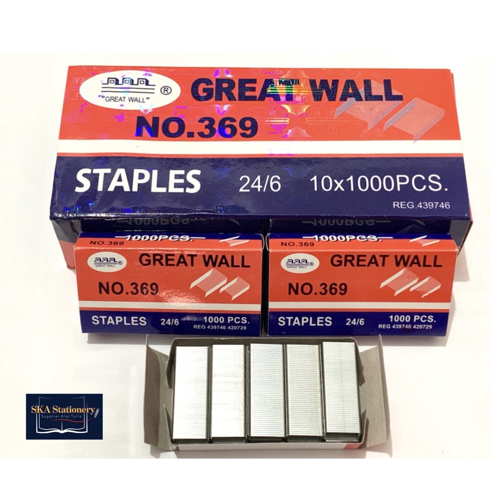 

RefillIsi Staples Greatwall no 369 ORI Pak u NI8