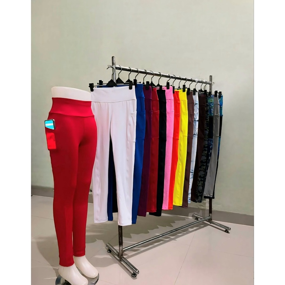 KODE G95L Legging Yoga High WaistLegging Sport High WaistLegging Senam High WaistLegging Kantong Hig