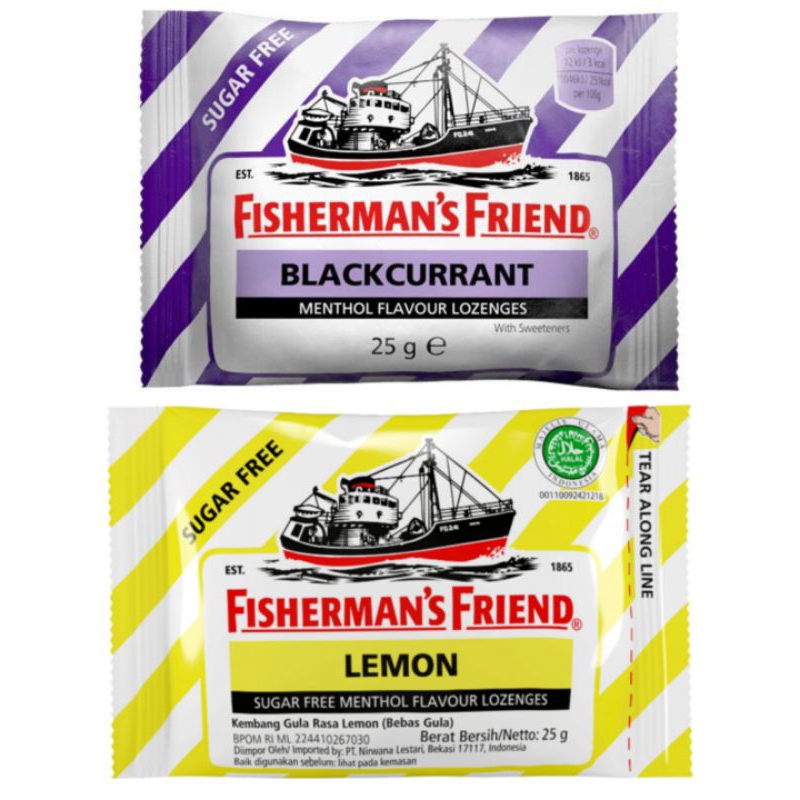 

Permen Fisherman's Friend 25gr blackcurrant dan lemon