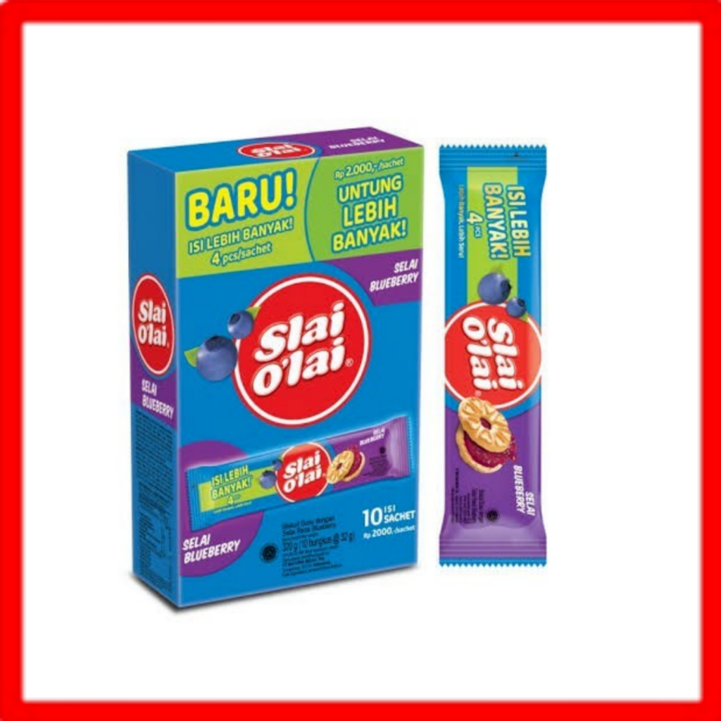 

SLAI OLAI SACHET SLAI BLUBERRY 1 BOX ISI 10 SACHET 32 GRAM