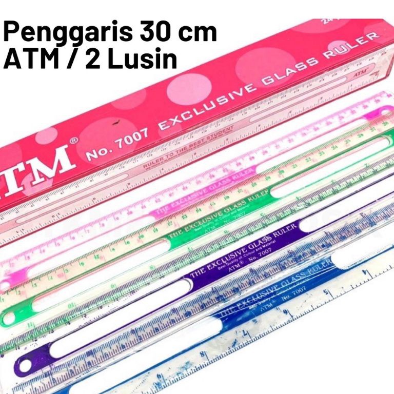 

Isi 24pcsPenggaris Atm Plastik 3cm Warna Warni Bening Lucu Kuat Kokoh Murah Grosir d D1R4