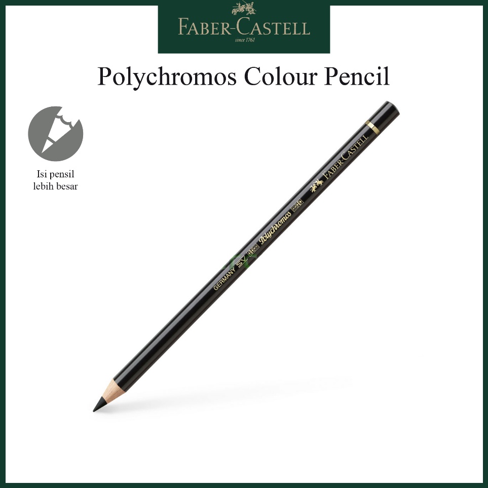 

Pensil Polychromos Faber Castell Black 11199 d I7P4