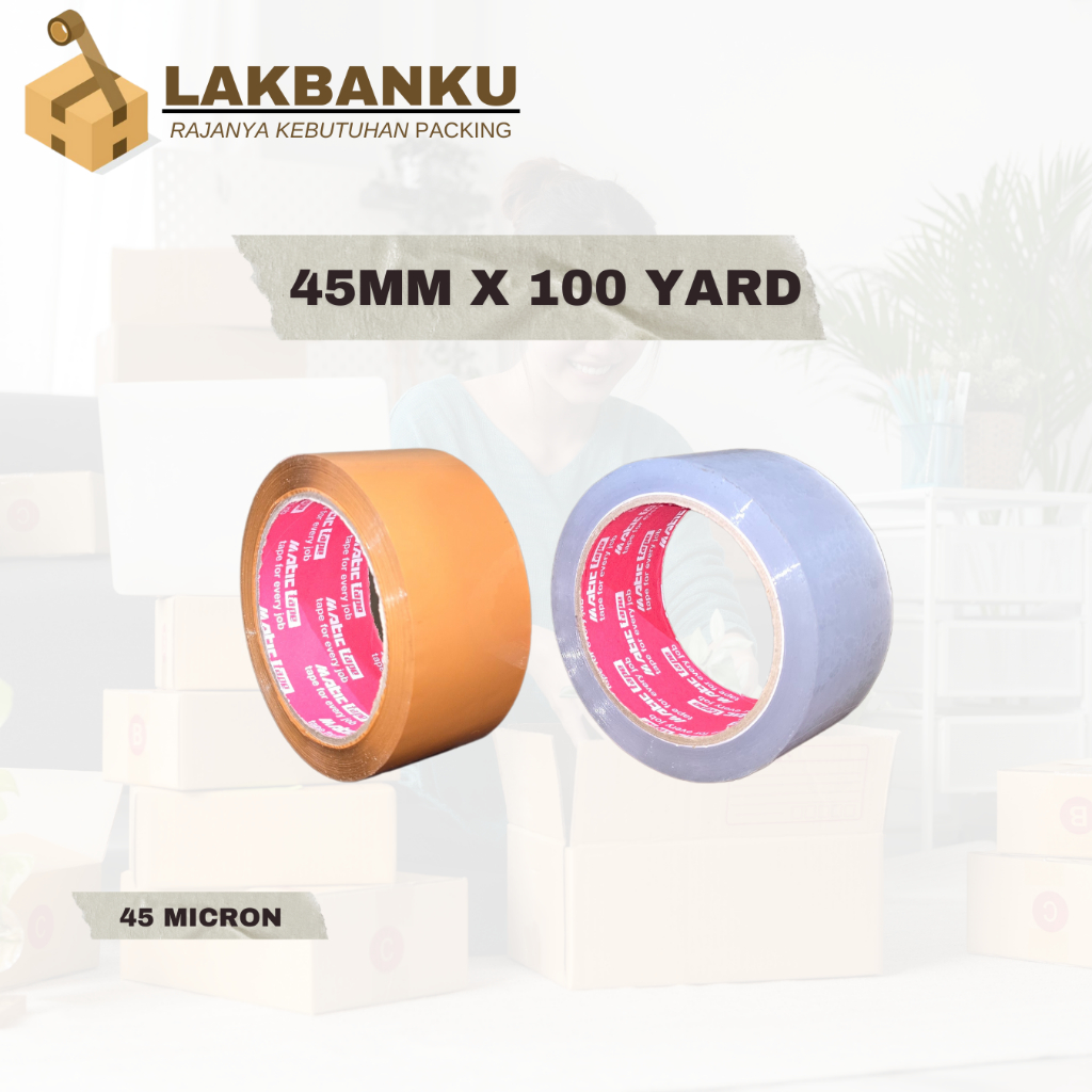 

LAKBAN 45MM X 100 YARD (45 MICRON)