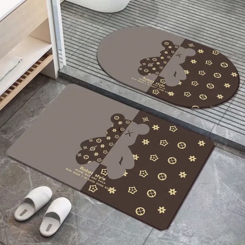 EKSTRA PROMO Anti Slip Keset Kamar mandi Kaki Diatomite Keset gulung soft Diatomite Mat