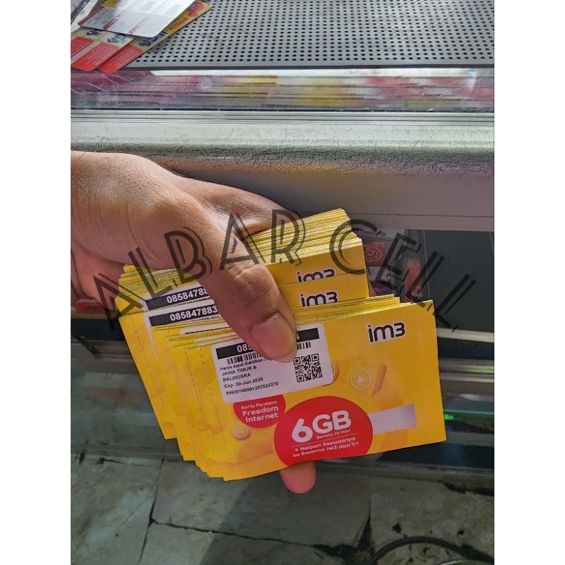 Kartu Perdana Im3 kuota 12gb siap pakai sudah di regis
