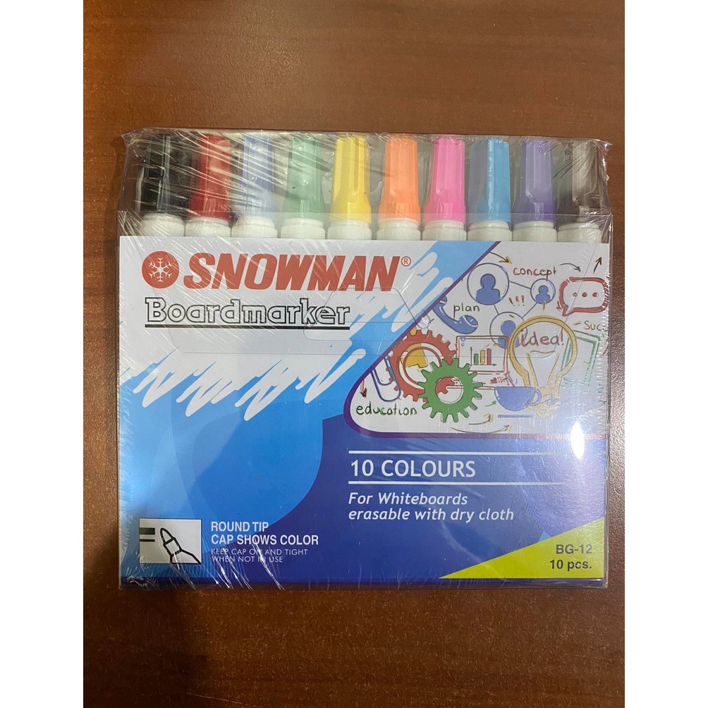 

Spidol Whiteboard Snowman Set 1 Termasuk Cover x Y8P5