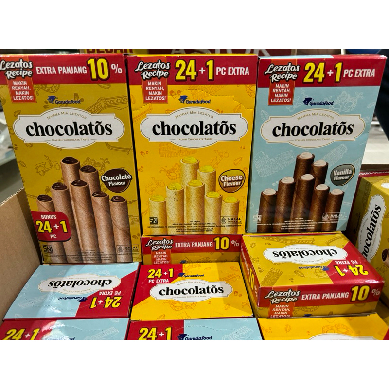 

[READY] Chocolatos long Wafer Stick 24 @14gr