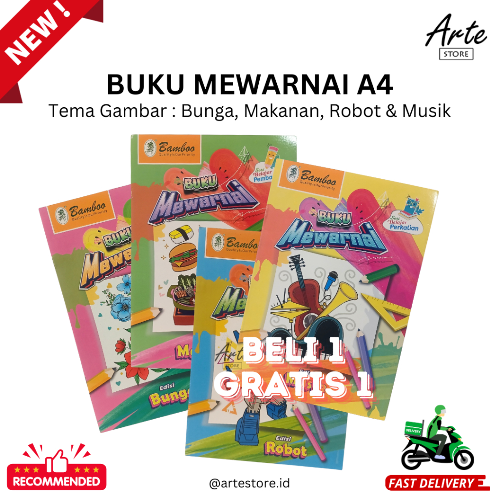 

Buku Mewarnai - Coloring Book A4
