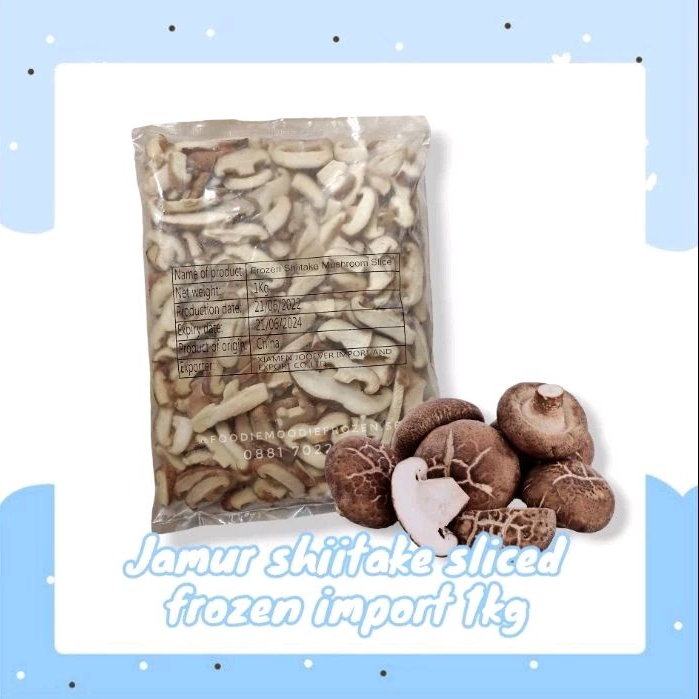 

DISCOUNT JAMUR SHIITAKE SLICE BEKU FROZEN IMPORT/FROZEN SHIITAKE MUSHROOM SLICE IMPORT/SAYUR FROZEN
