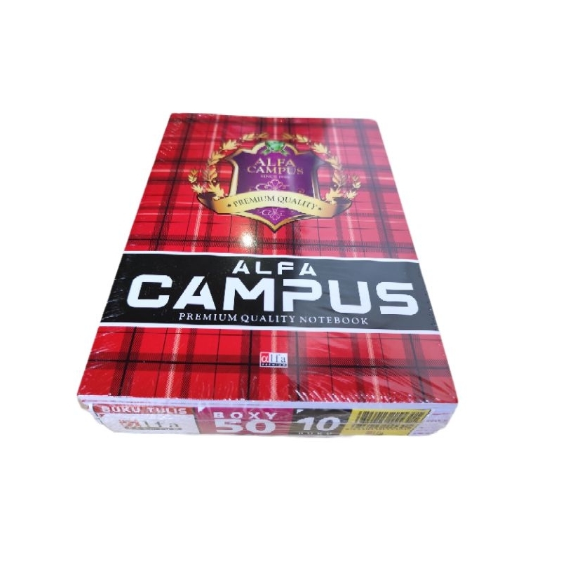 

Ay00! Buku Alfa Campus 50 Lembar isi 10 Buku Kertas Putih Tebal Ukuran Boxy