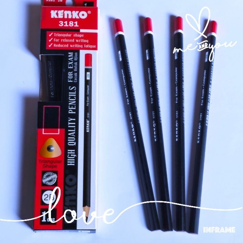 

PENSIL KENKO HITAM ( PENSIL 2B SEGITIGA)