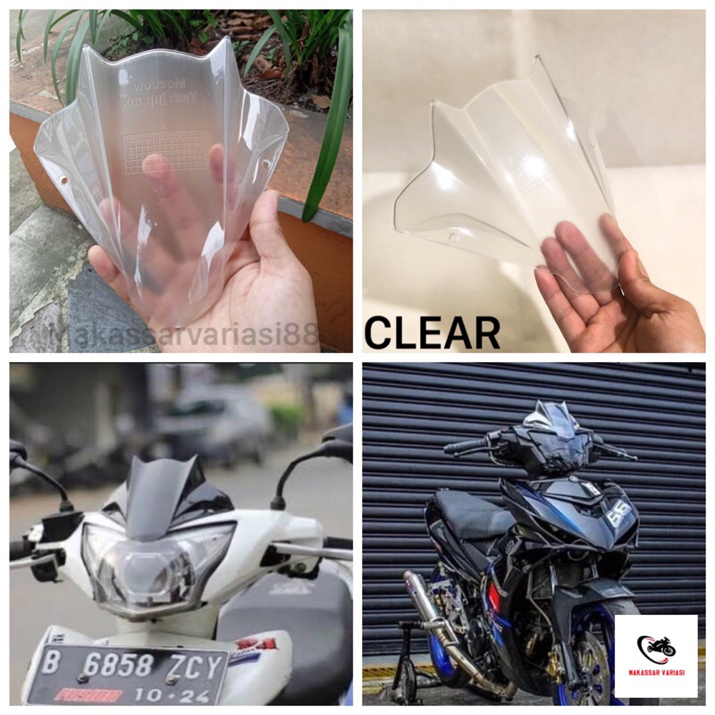 Visor Windshield Batman Jupiter Mx New 135/Jupiter Mx King 150/Jupiter Mx 150/Clear