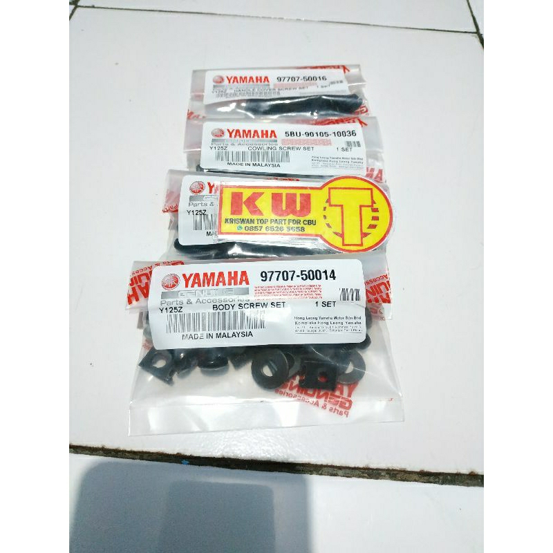 baut body set 125z karet body 125z baut body + karet Yamaha 125z