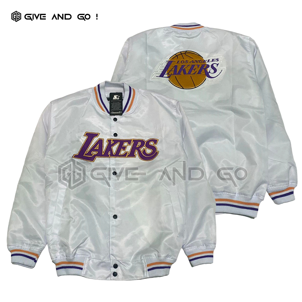 Jaket Varsity Basketball Baseball Jaket Varsity Laker Premium Original Distro
