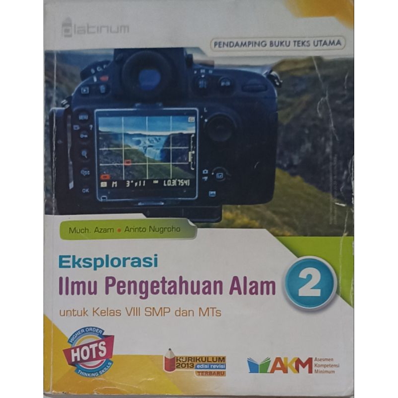 buku bekas IPA 2 kelas 8 penerbit Tiga Serangkai Platinum