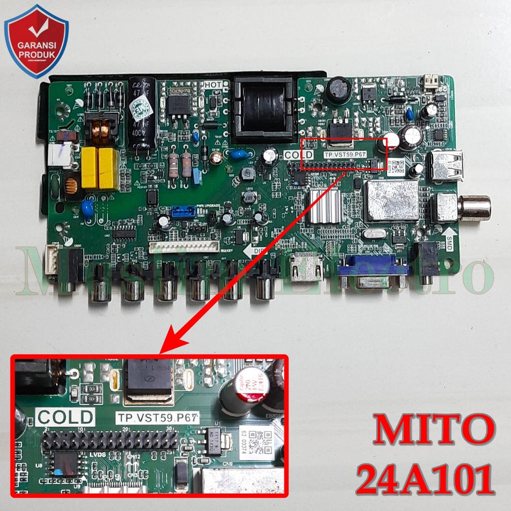 Mainboard LED TV MITO 24A101