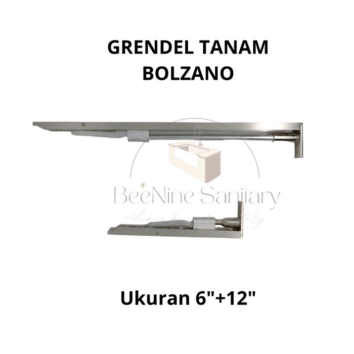 Grendel Tanam BOLZANO / Slot Tanam / Slot Pintu Tanam Ukuran 6"+12"